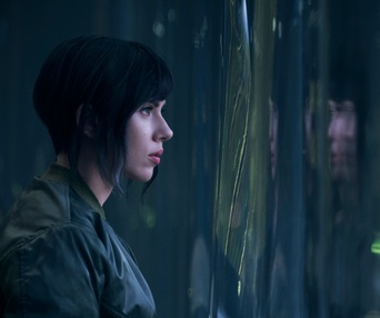 Une scène du film Ghost in the Shell