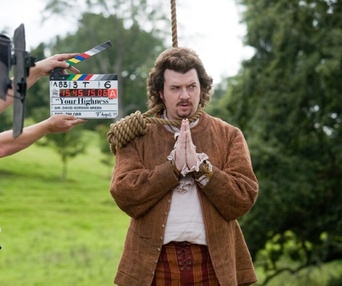 Sur le plateau du film Your Highness