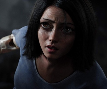 Une scène du film Alita: Battle Angel