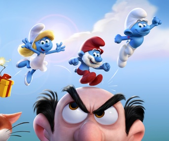 Une scène du film Get Smurfy