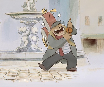 Une scène du film Ernest et Célestine