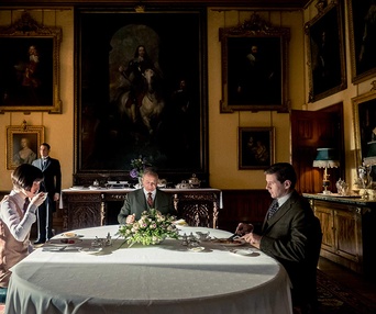 Une scène du film Downton Abbey