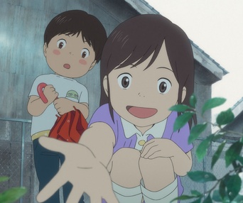 Une scène du film Miraï, ma petite soeur