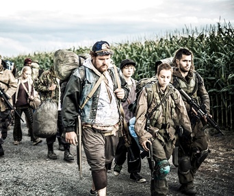 Une scène du film Les 4 soldats