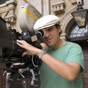 Joe Wright sur le plateau du film Atonement