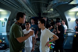 Sur le plateau du film Ender's Game Sur le plateau du film Ender's Game
