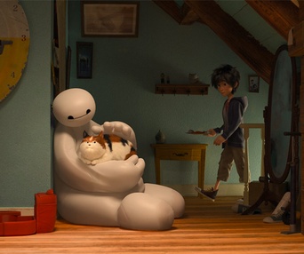 Une scène du film Big Hero 6