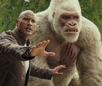 Une scène du film Rampage
