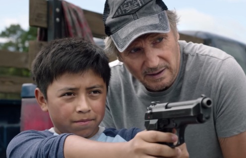 Une scène du film The Marksman