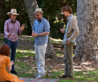 Sur le plateau du film Ruby Sparks