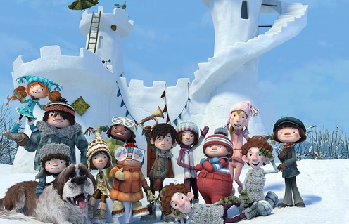 Une scène du film La guerre des tuques 3D