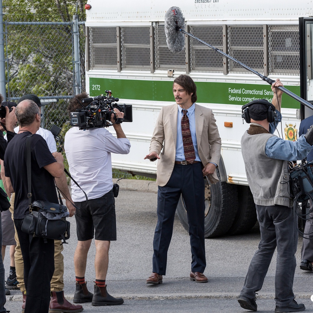 Sur le plateau du film Gut Instinct