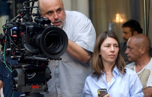 Sofia Coppola sur le plateau de Somewhere