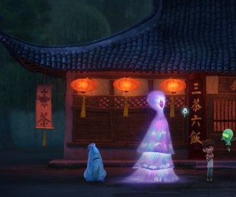 Une scène du film Orion and the Dark