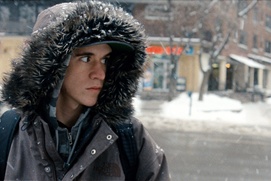 Une scène du film Après la neige