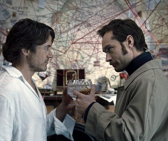 Une scène du film Sherlock Holmes: A Game of Shadows