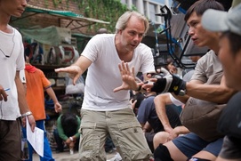 Sur le plateau du film The Karate Kid Sur le plateau du film The Karate Kid