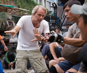 Sur le plateau du film The Karate Kid