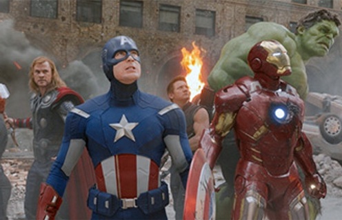 Une scène du film The Avengers