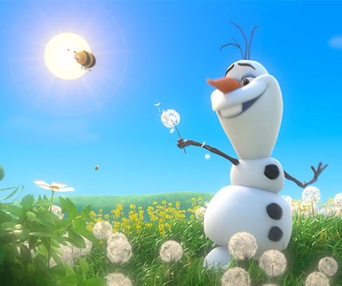 Une scène du film Frozen