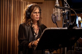 Dans le studio d'enregistrement du film Epic