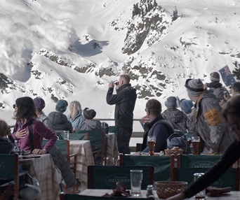 Une scène du film Force majeure