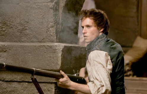 Eddie Redmayne sur le plateau de Les Misérables