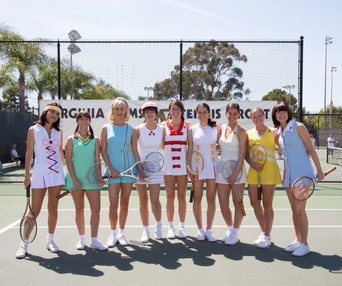 Une scène du film Battle of the Sexes