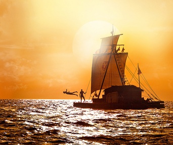 Une scène du film Kon-Tiki