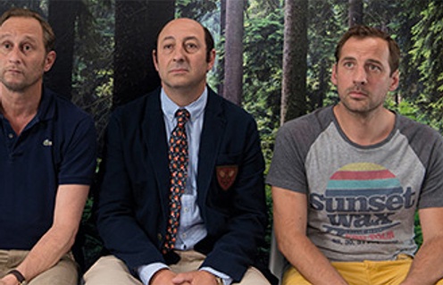 Benoît Poelvoorde, Fred Testot et Kad Merad dans Le grand méchant loup