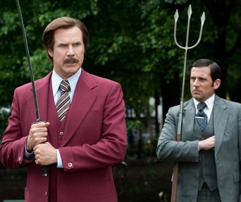 Une scène du film Anchorman 2: The Legend Continues