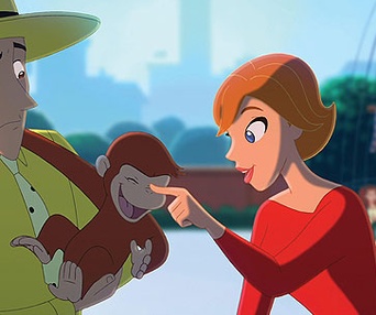 Scène du film George le petit curieux