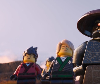 Une scène du film The LEGO Ninjago Movie