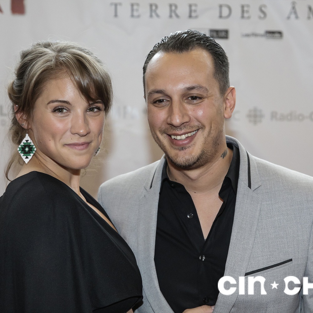 Sur le tapis rouge du film Hochelaga, Terre des âmes