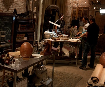 Sur le plateau du film Dragons 3D: Real Myths and Unreal Creatures