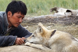Une scène du film Wolf Totem