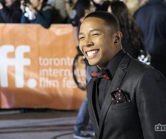 Sur le tapis rouge du film The Equalizer