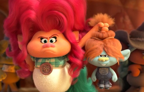 Une scène du film Les Trolls 2 : tournée mondiale