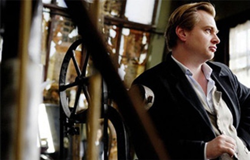 Christopher Nolan sur le plateau de The Prestige