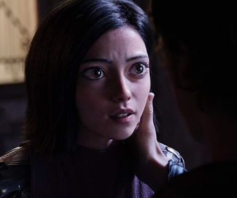 Une scène du film Alita: Battle Angel