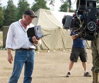 Sur le plateau du film Captain America: The First Avenger