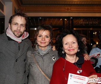 Sur le tapis rouge du film En terrains connus