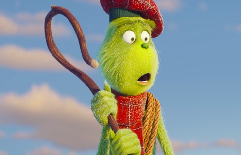Une scène du film Le grincheux