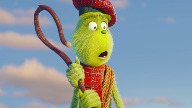 Une scène du film Le grincheux