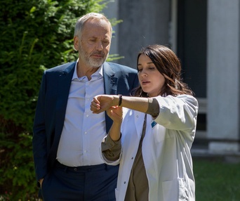 Une scène du film Un homme pressé