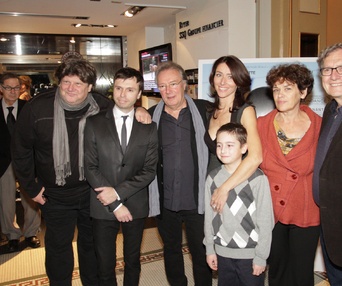 Sur le tapis rouge du film Le vendeur
