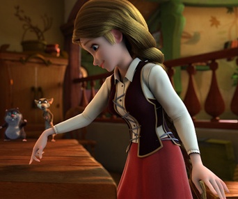 Une scène du film Cendrillon et le prince secret
