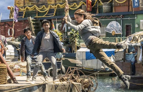 Une scène du film Tomb Raider
