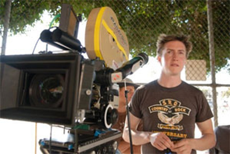David Gordon Green sur la plateau du film Pineapple Express