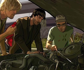 Scène du film A Scanner Darkly